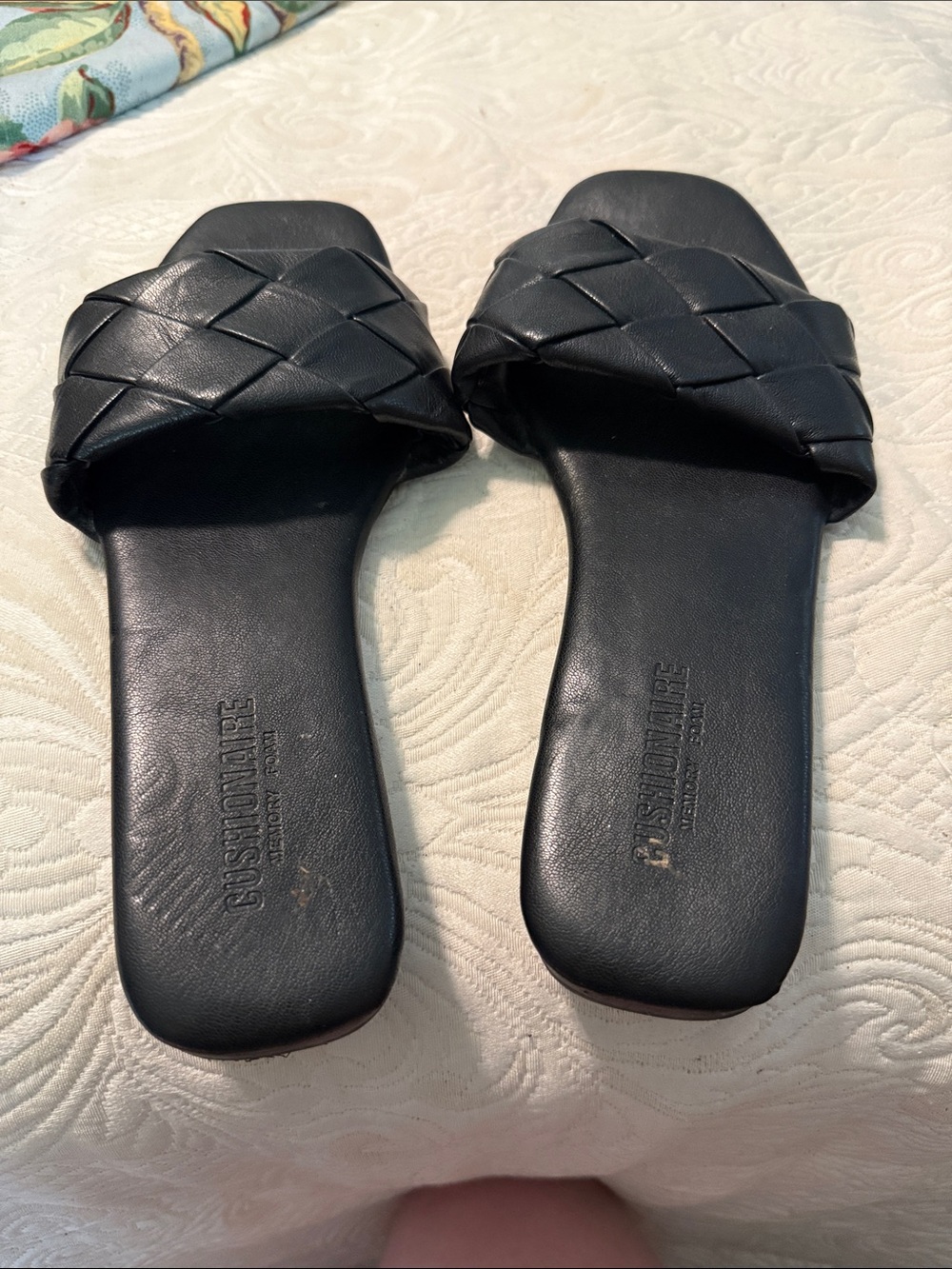 Black Braided Slide Sandals – Women's Slip-On Comfort
